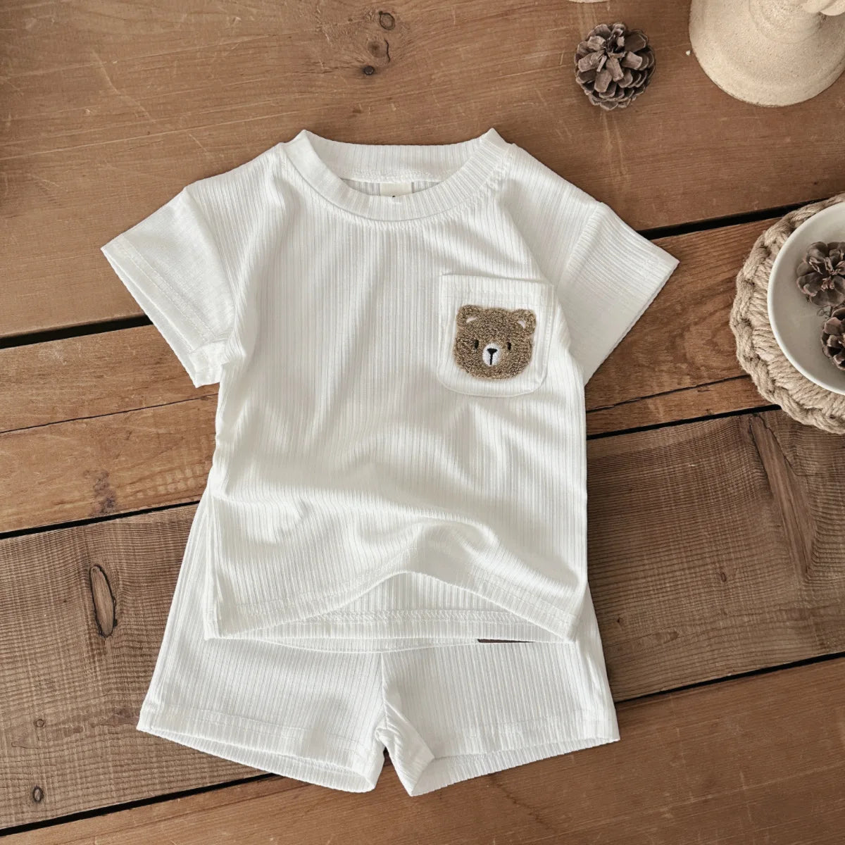 Ribbed Bear Pocket Set