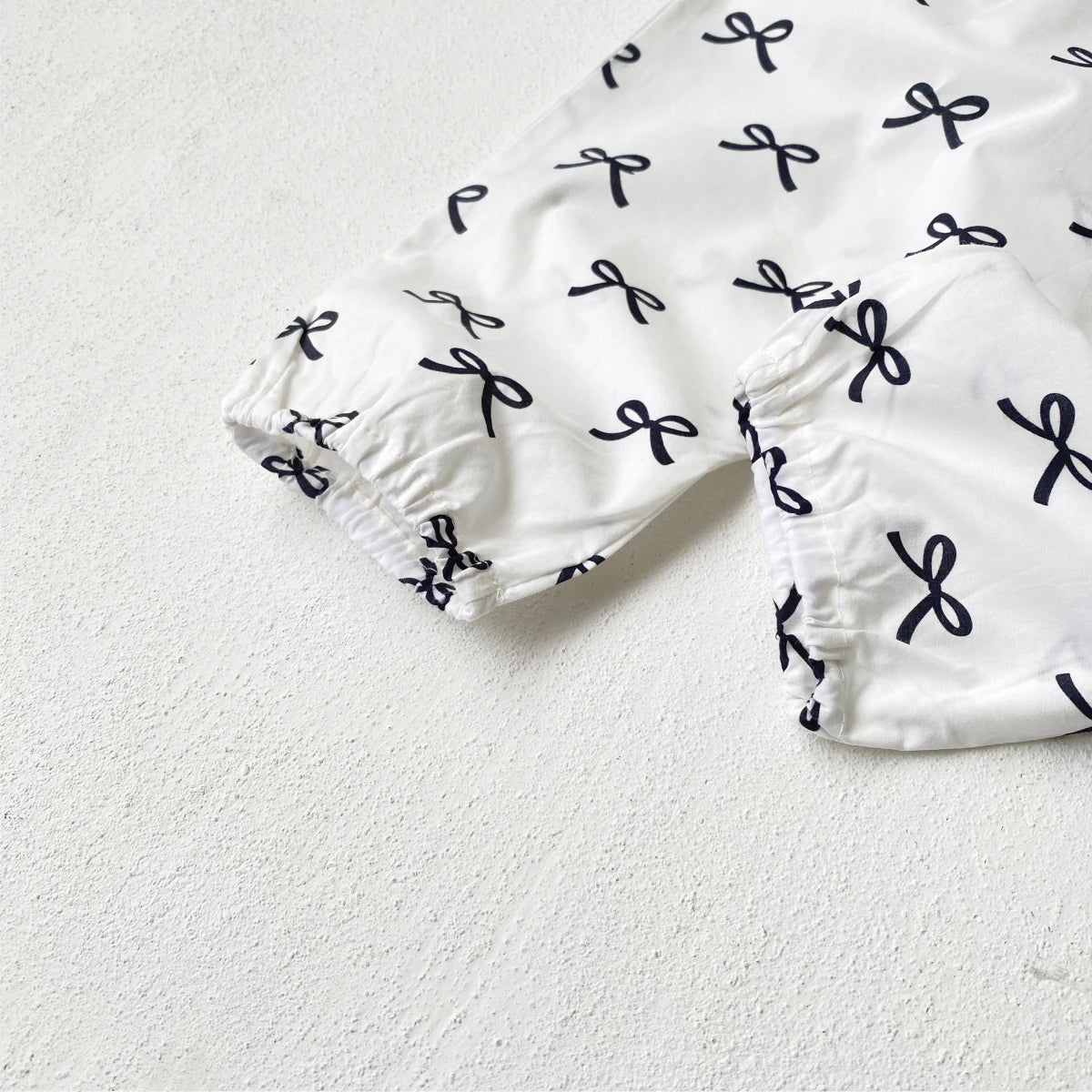 Bowknot Cotton Romper and Hat