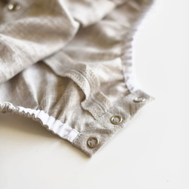 Button Down Linen Romper