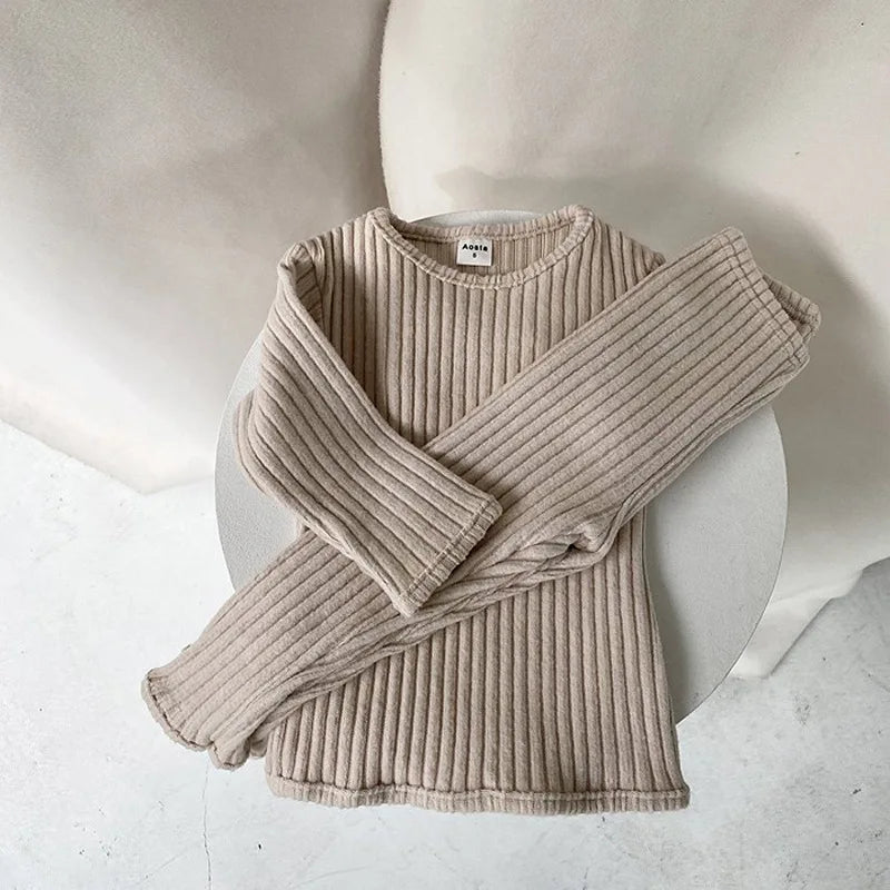 Neutral Ribbed Knit Set