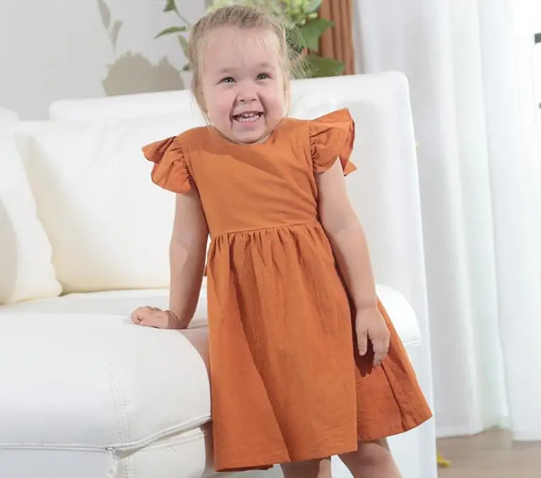 Girls Open Back Dress