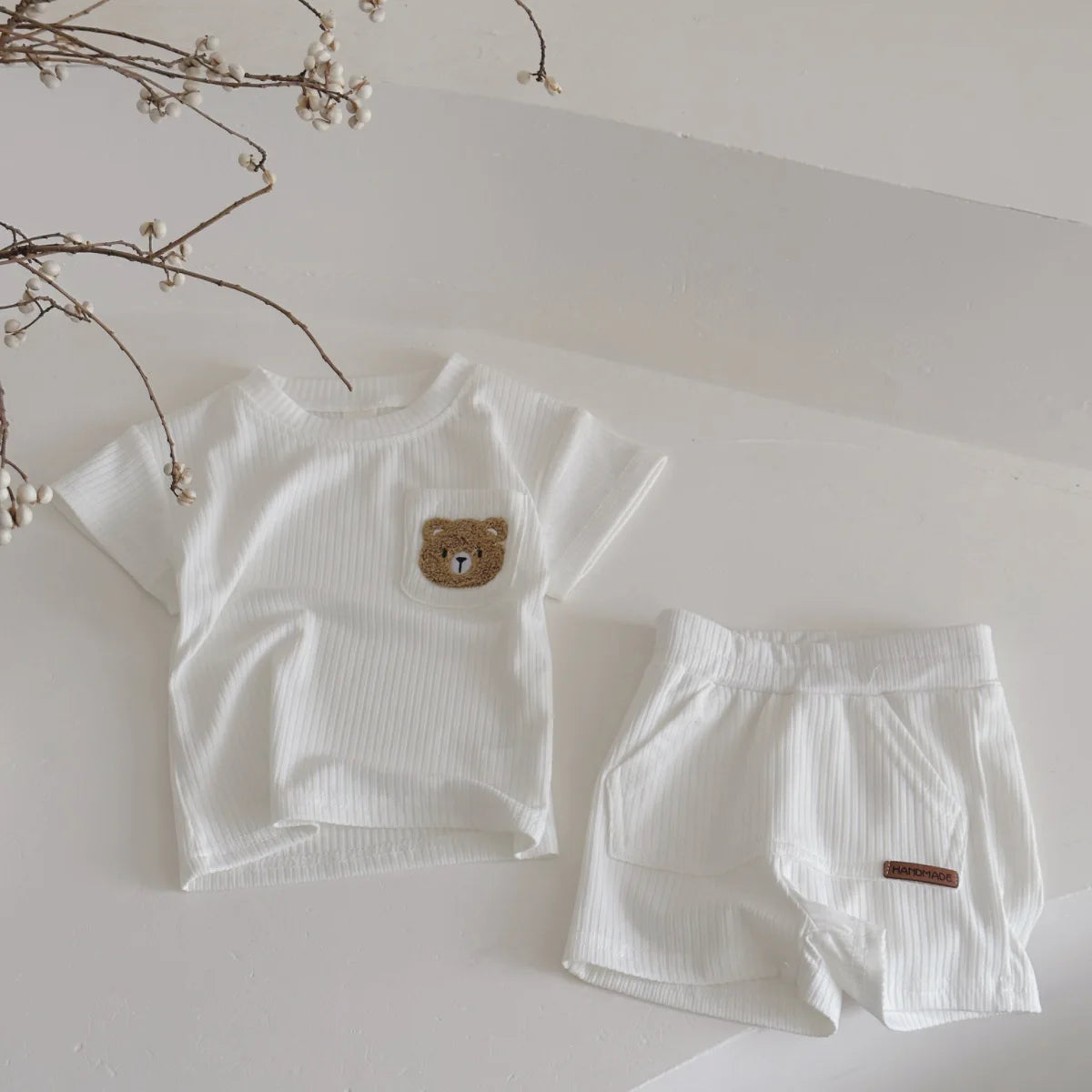 Ribbed Bear Pocket Set