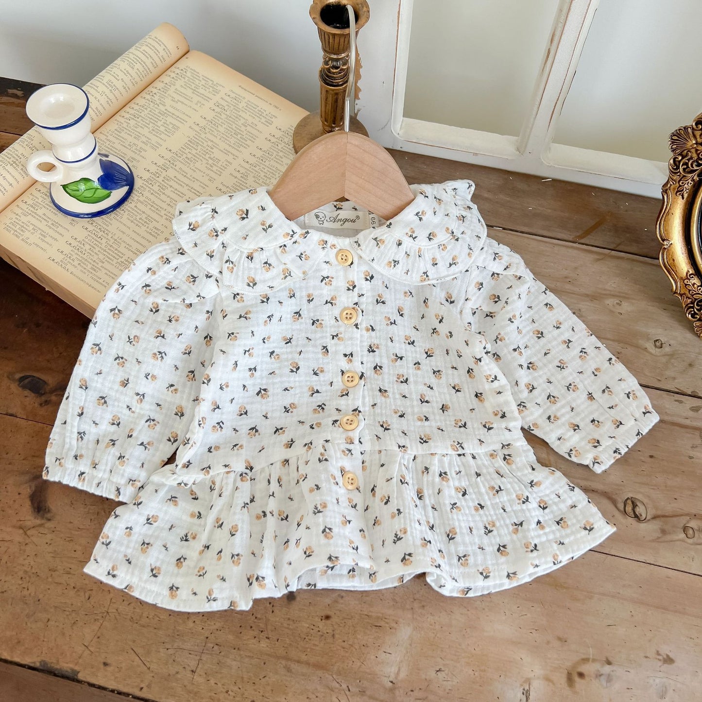 Girls Waist Trimming Blouse