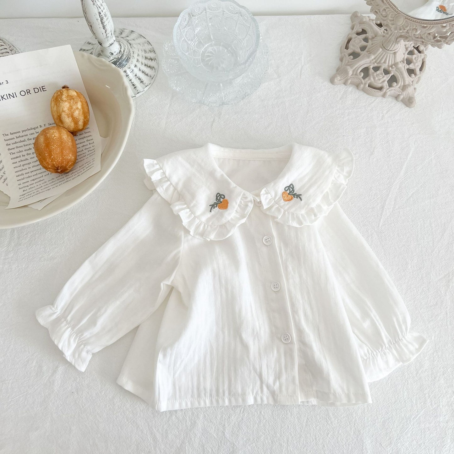 Girls Waist Trimming Blouse