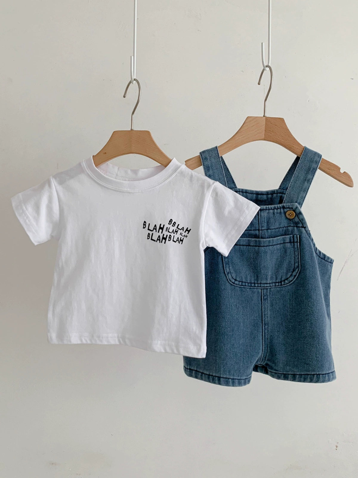Cowboy Denim Overalls and T-shirt