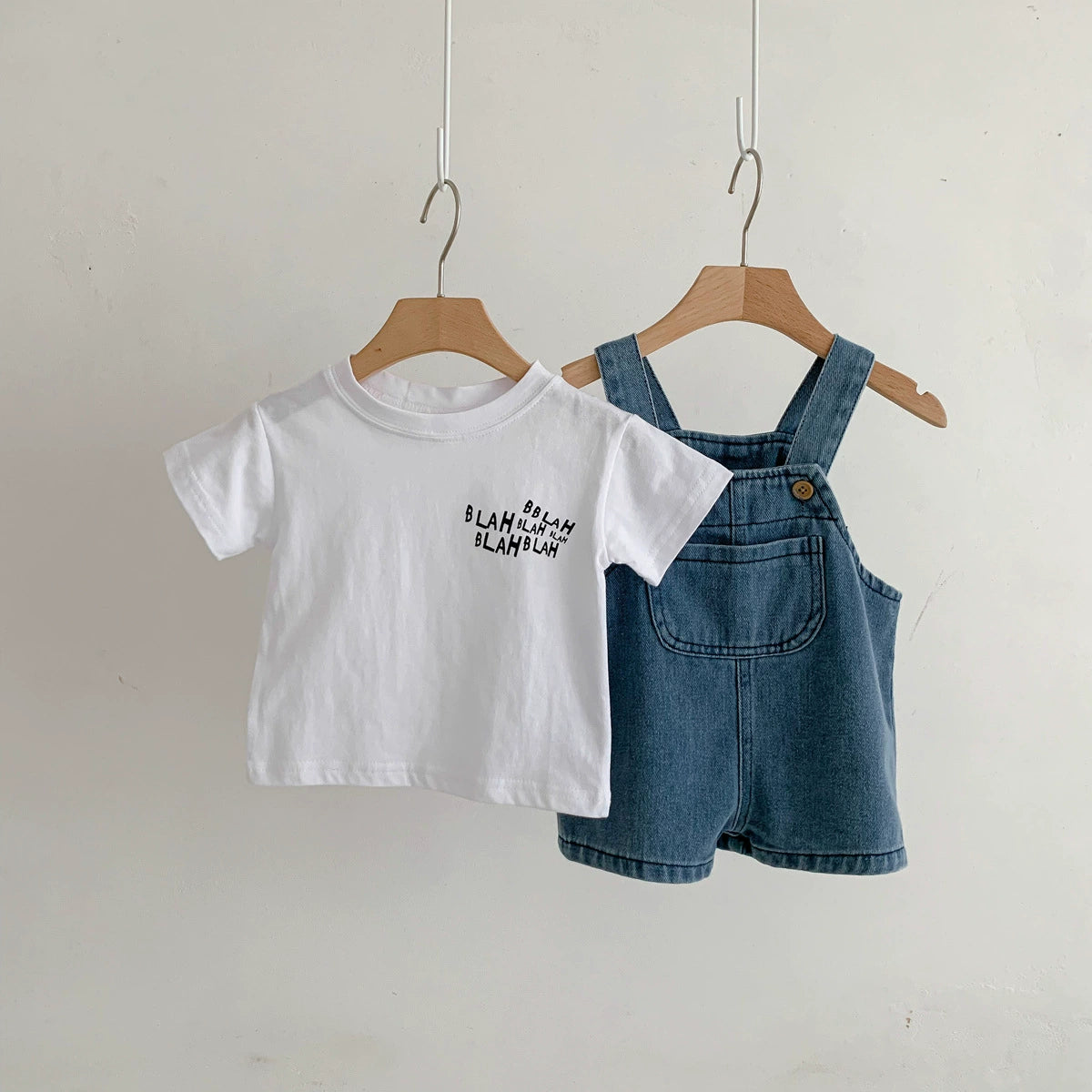 Cowboy Denim Overalls and T-shirt