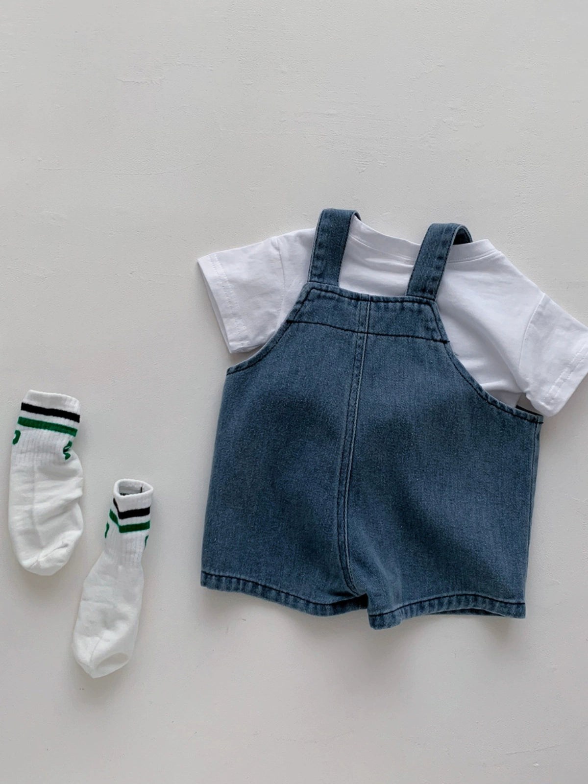 Cowboy Denim Overalls and T-shirt