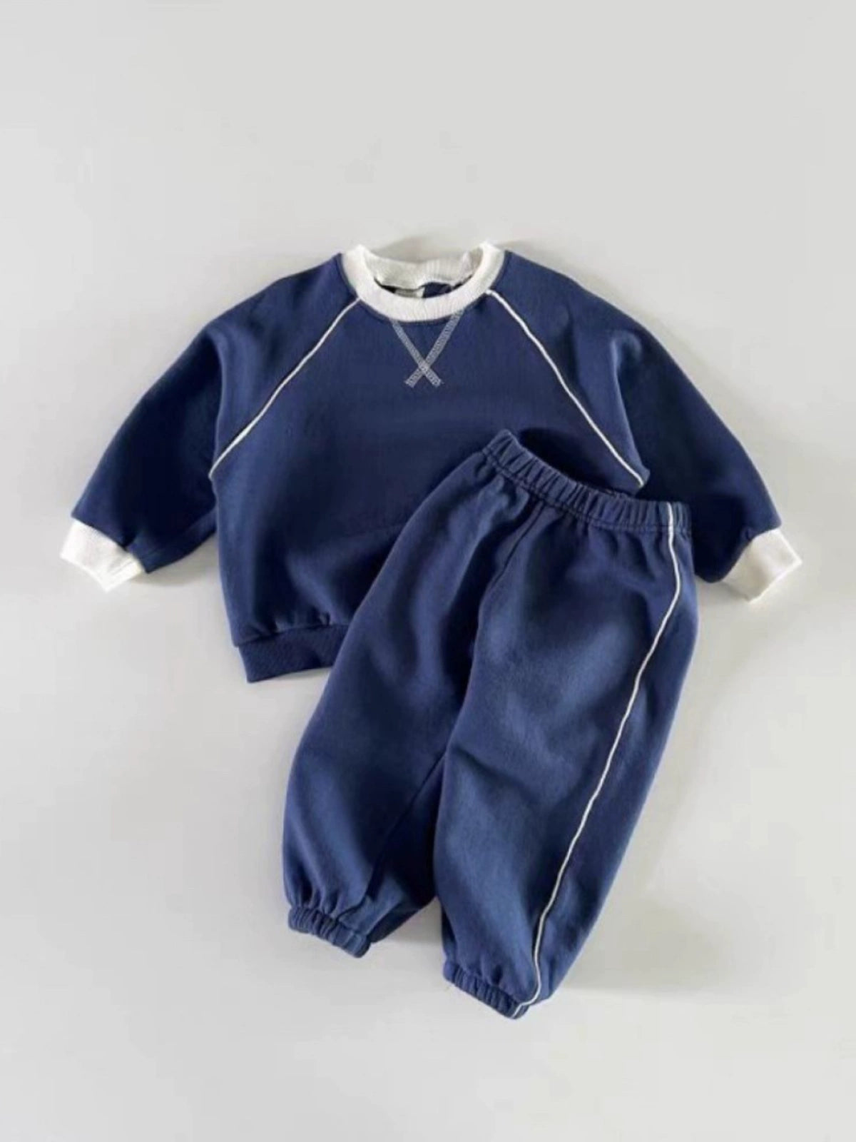 Two Colour Sports Sweatsuit Set