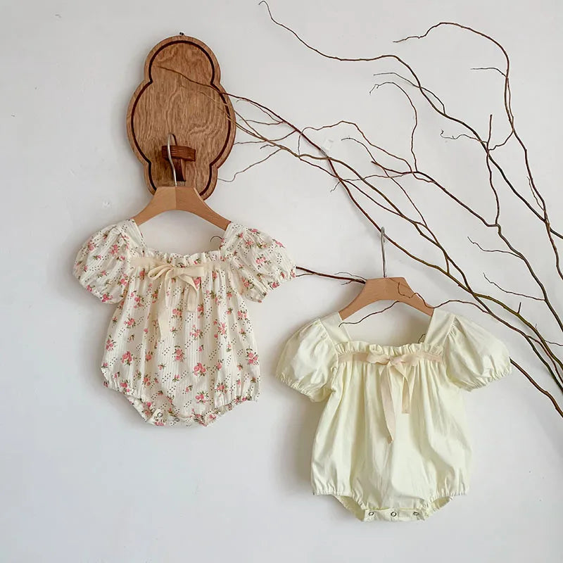 Floral Bow Romper