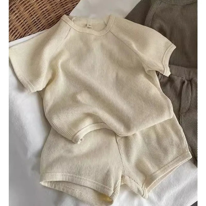 Waffle Knit Set