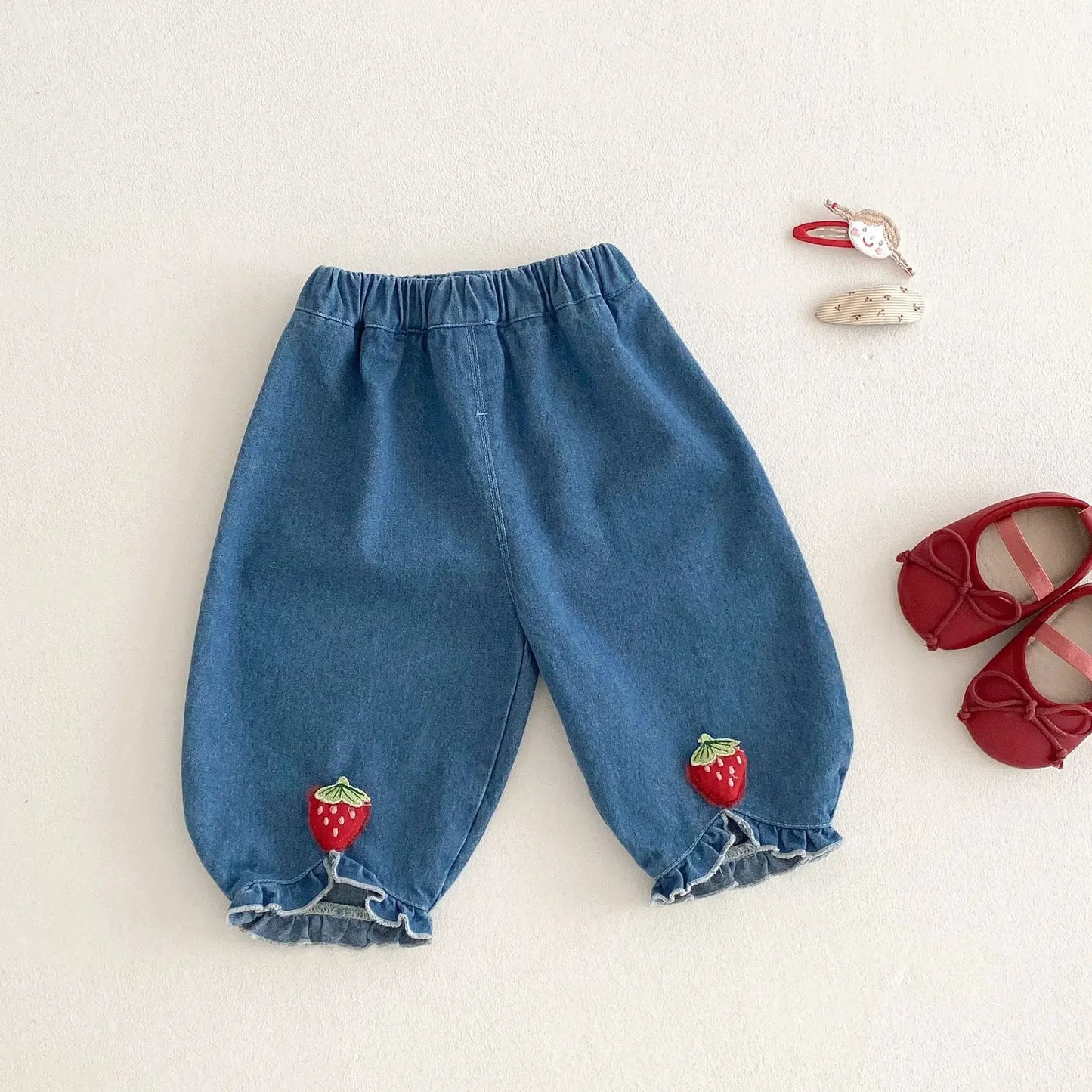 Strawberry Blouse and Jeans
