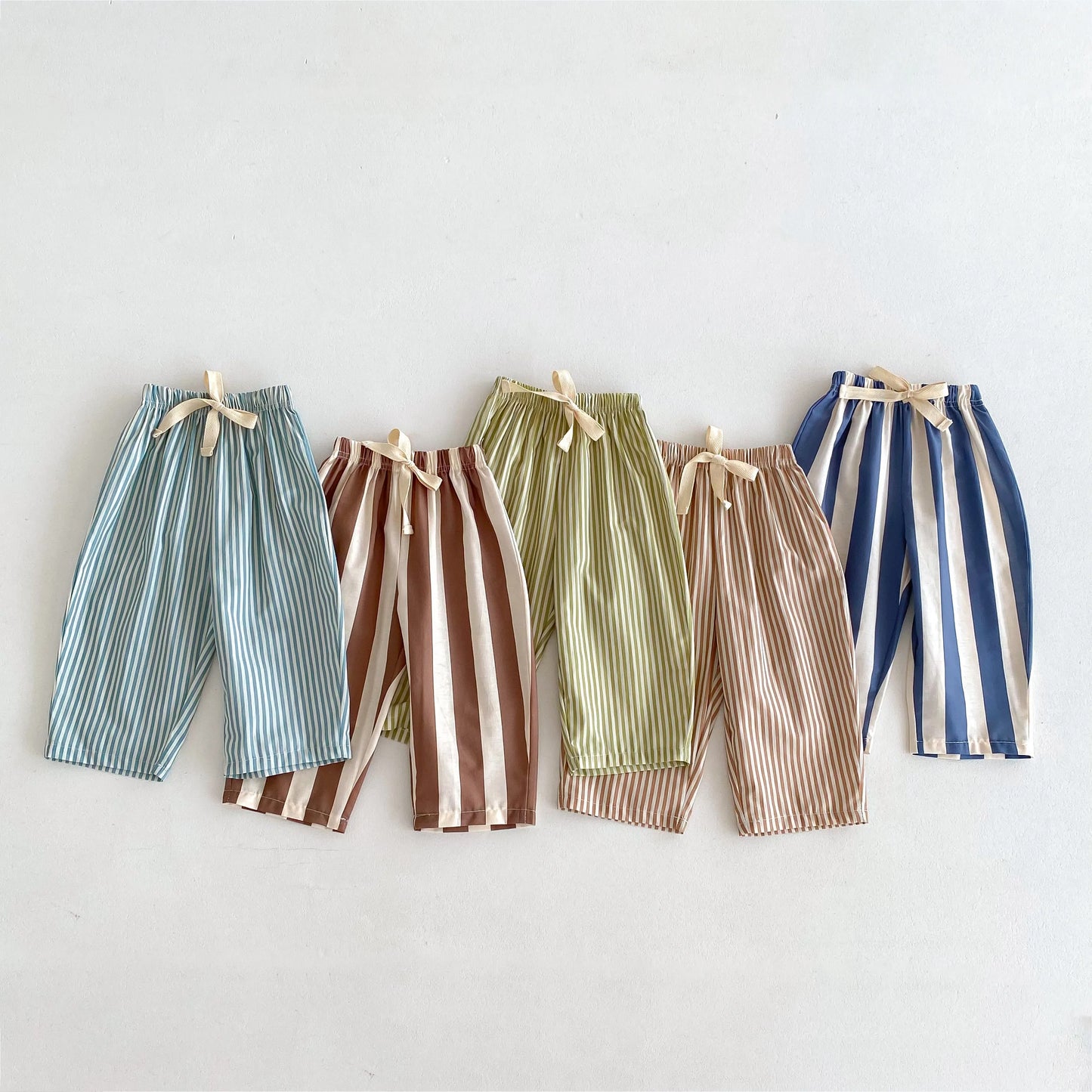 Striped Thin Harem Pants