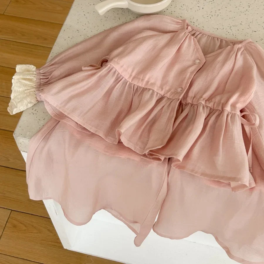 Girls Elegant Blouse Set
