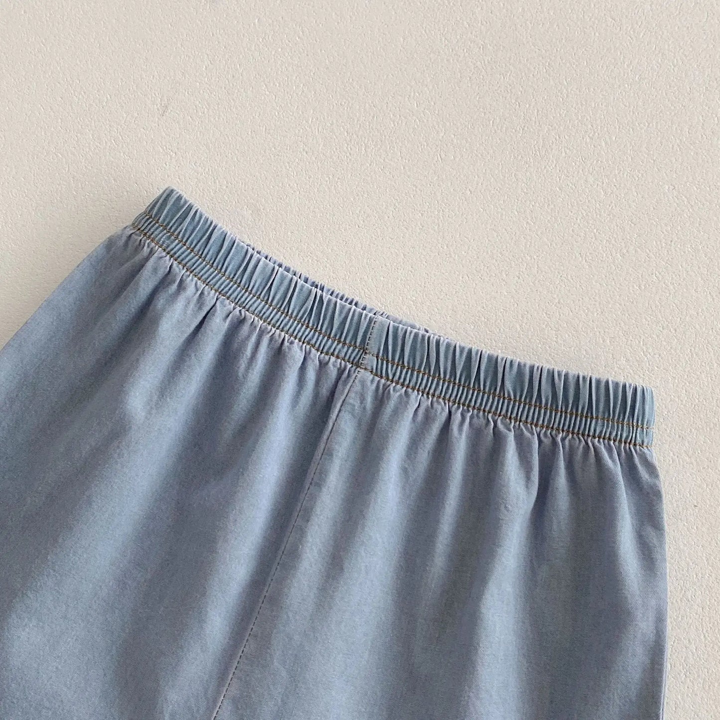 Collared Denim Set