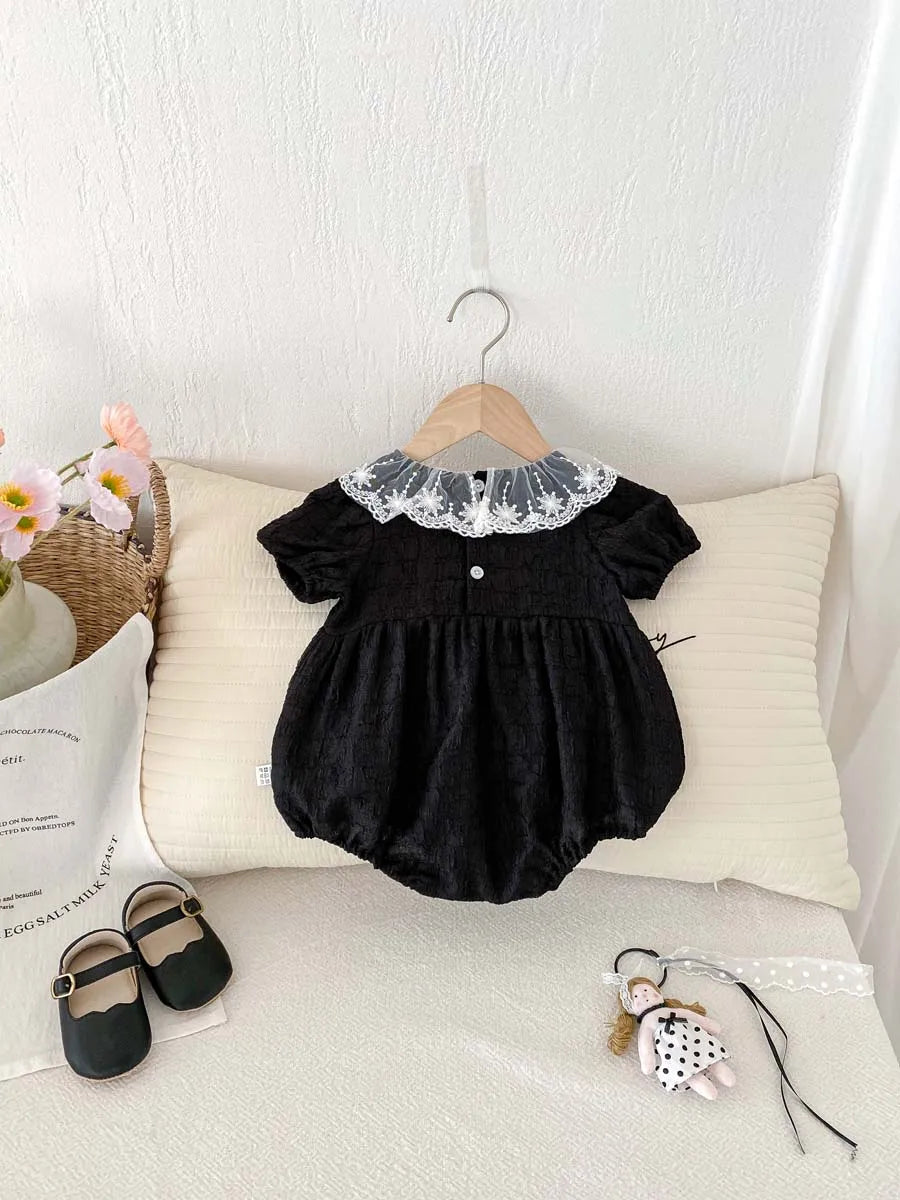 Star Embroidery Lace Collar Romped