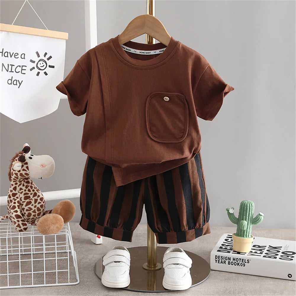 Casual Stripped Set