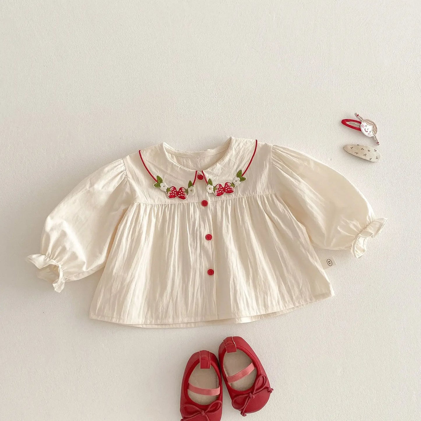Strawberry Blouse and Jeans