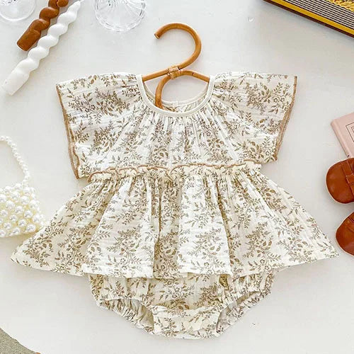 Sleeveless Lace Splicing Romper