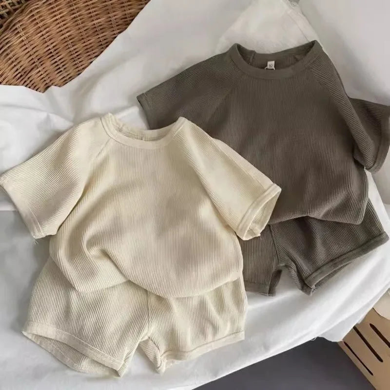 Waffle Knit Set