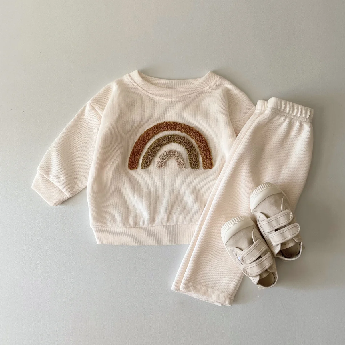 Cute Rainbow Knit Set