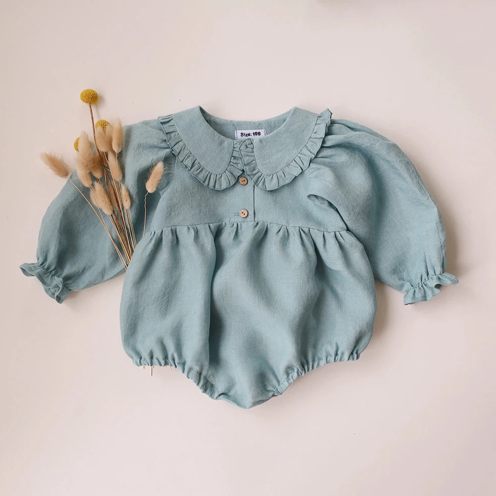 Vintage Floral Collared Rompers