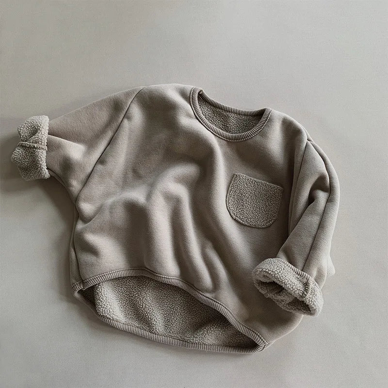 Unisex Fleece Pullover with Pocket