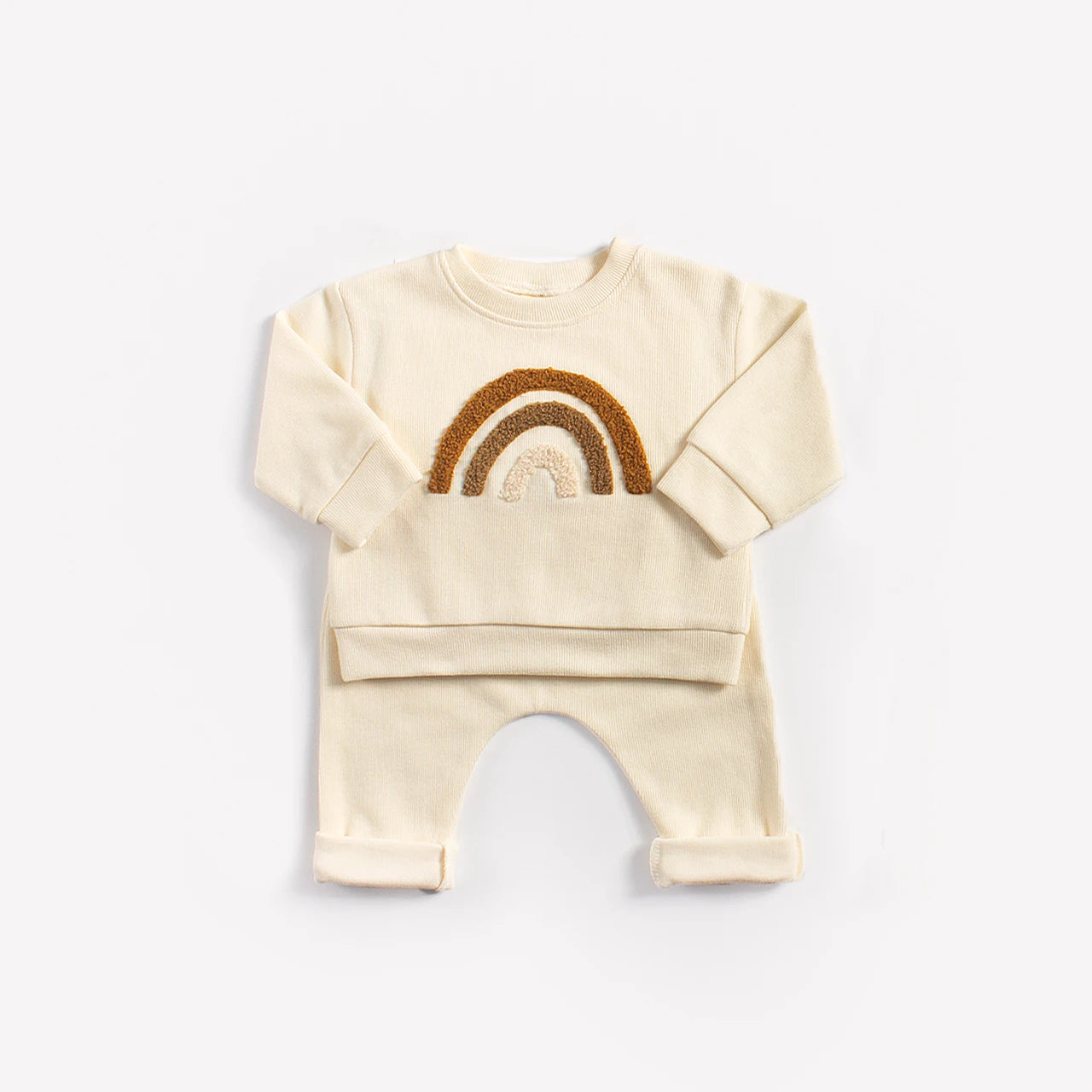 Cute Rainbow Knit Set