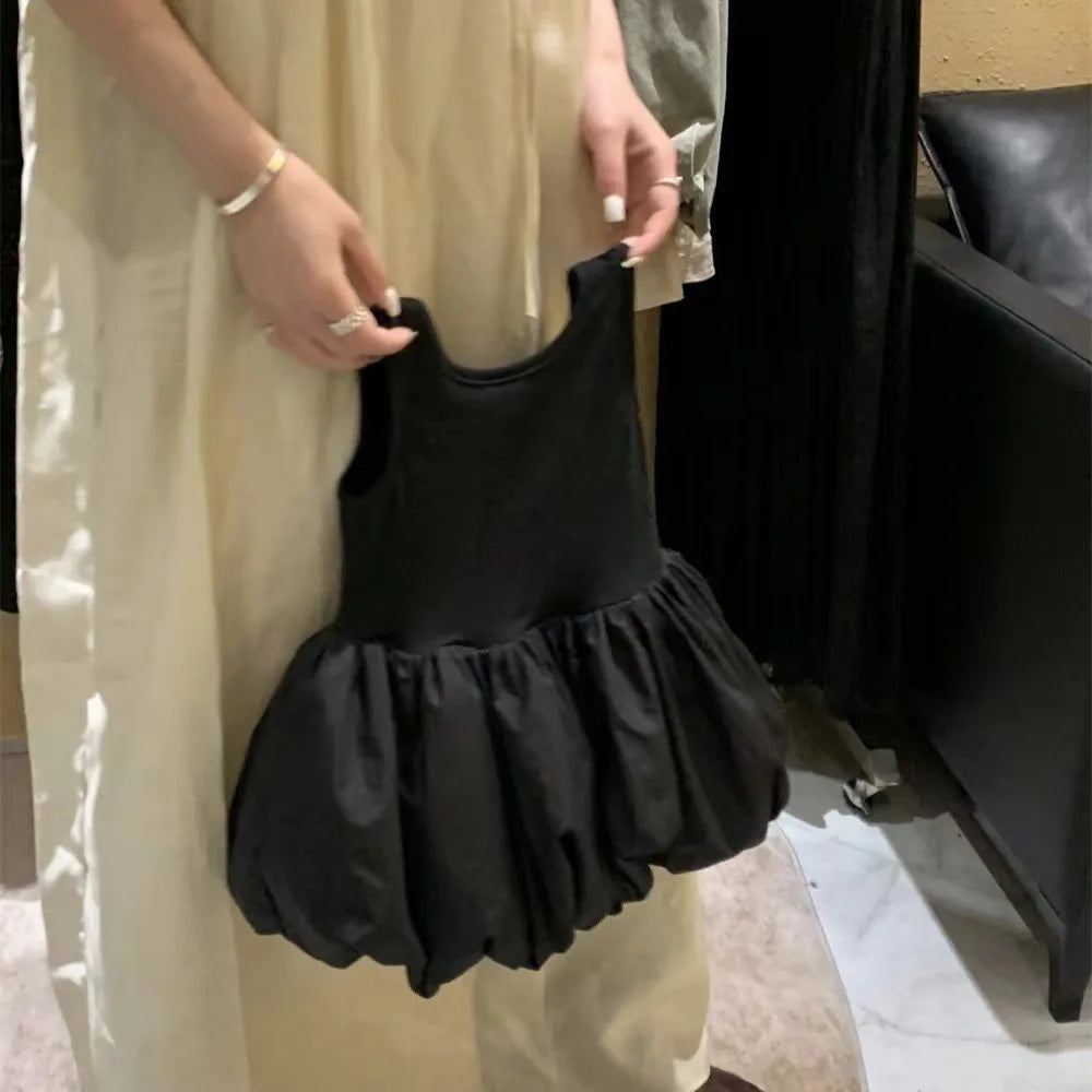 Girls Wide Cross Backless Dress
