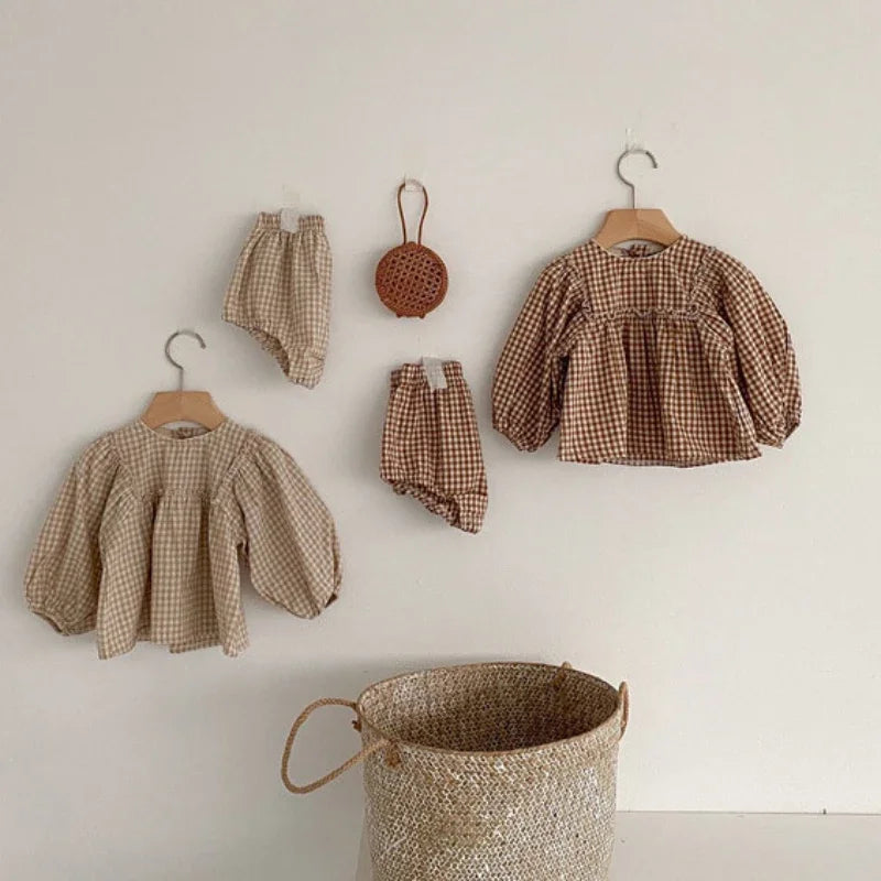 Girls Plaid Set