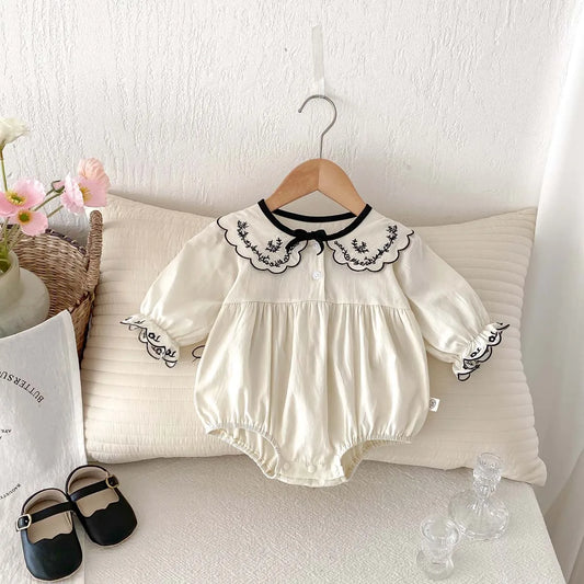 Black Bow Long Sleeve Sweet Romper