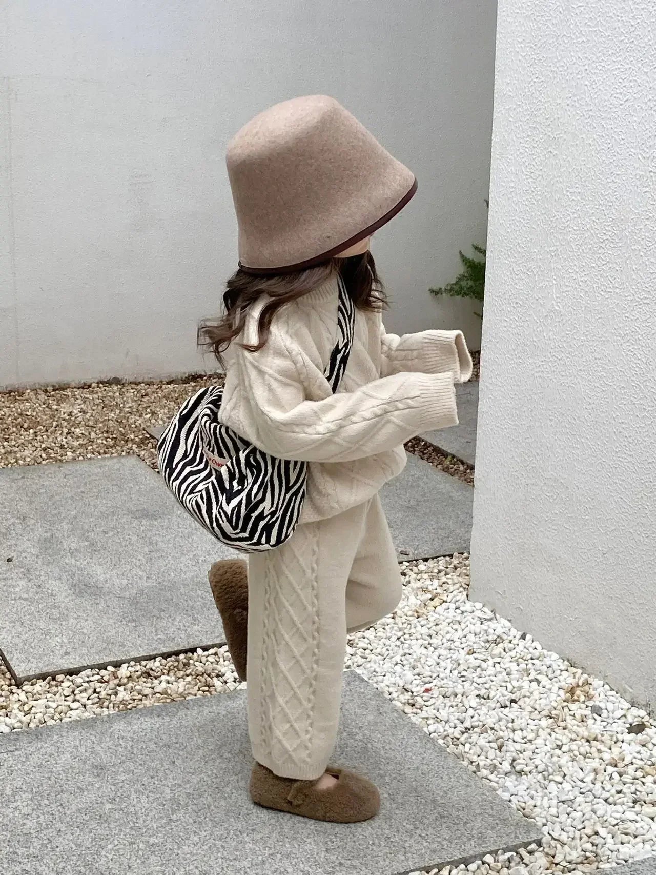 Girls Twisted Knit Set