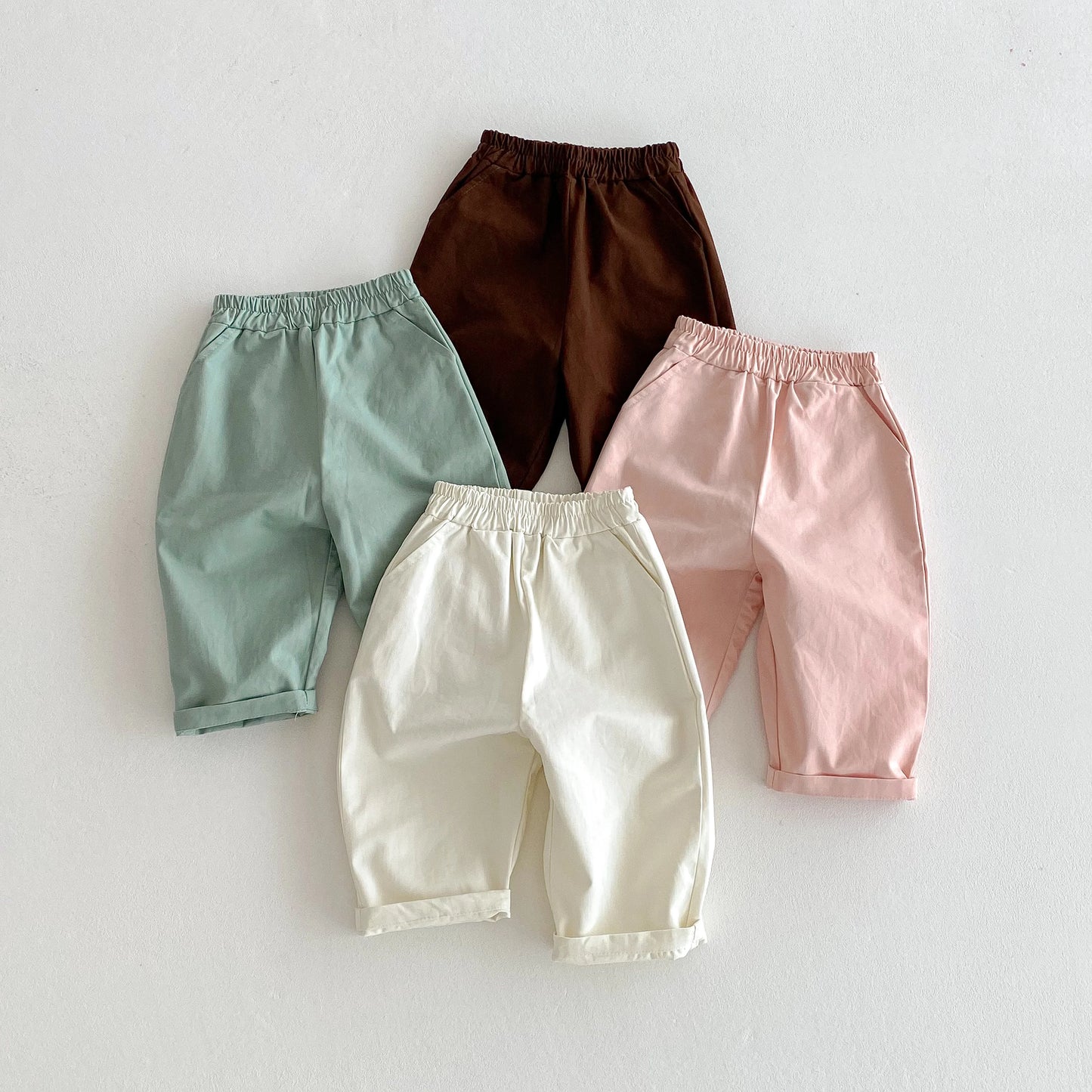 Bold Elastic Waist Pocket Pants