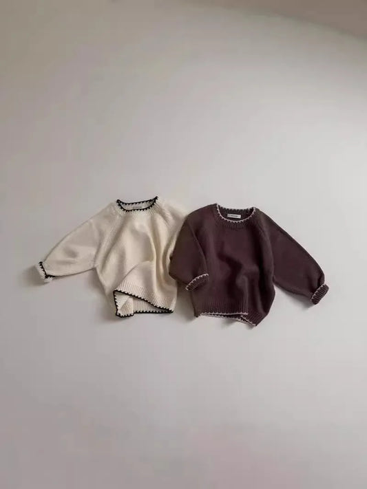 Brown Versatile Knit Sweater