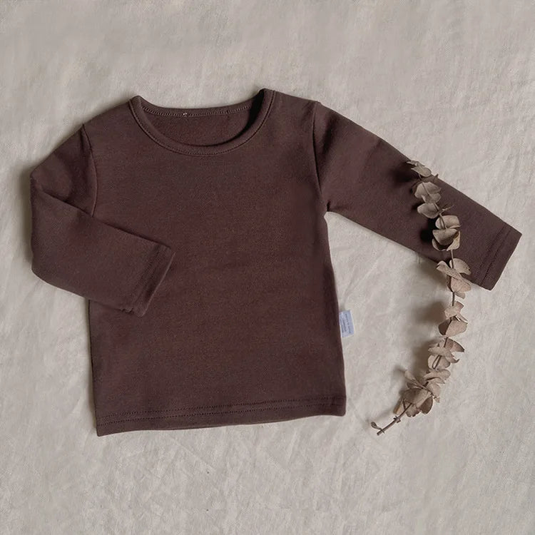 Solid Colour Thick Shirt