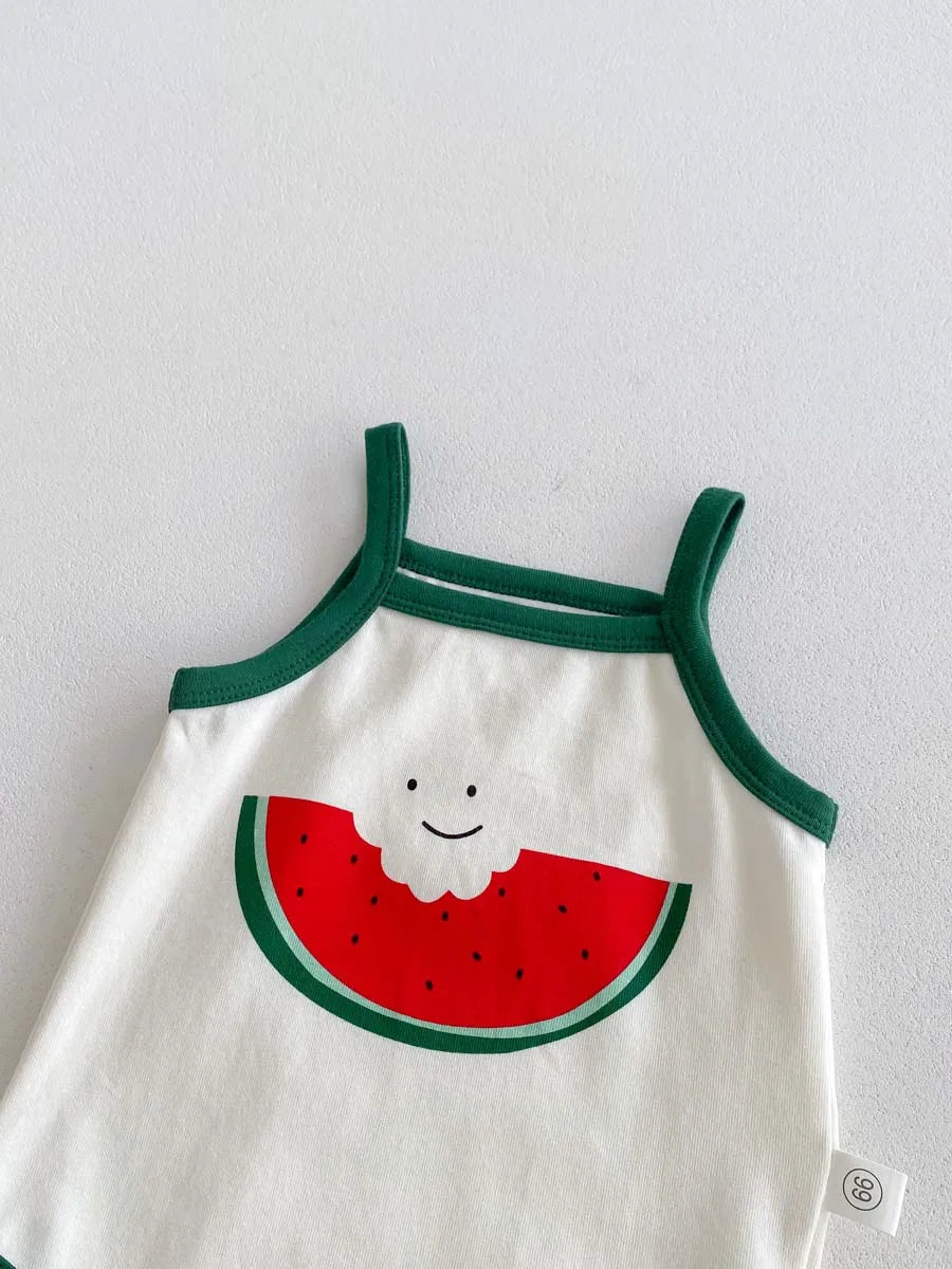 Watermelon Bodysuit and Hat