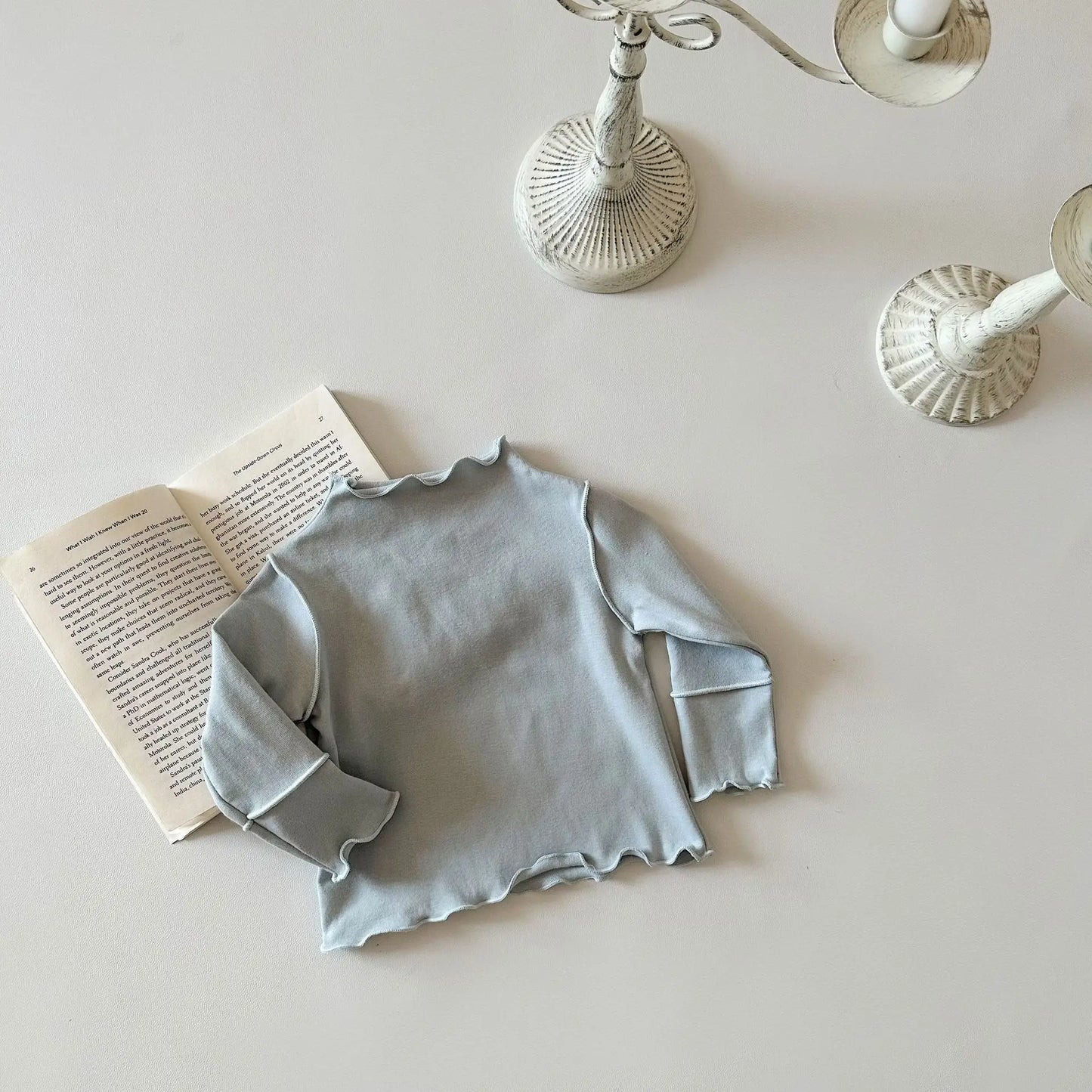 Pastel Ruffled Edge Shirt