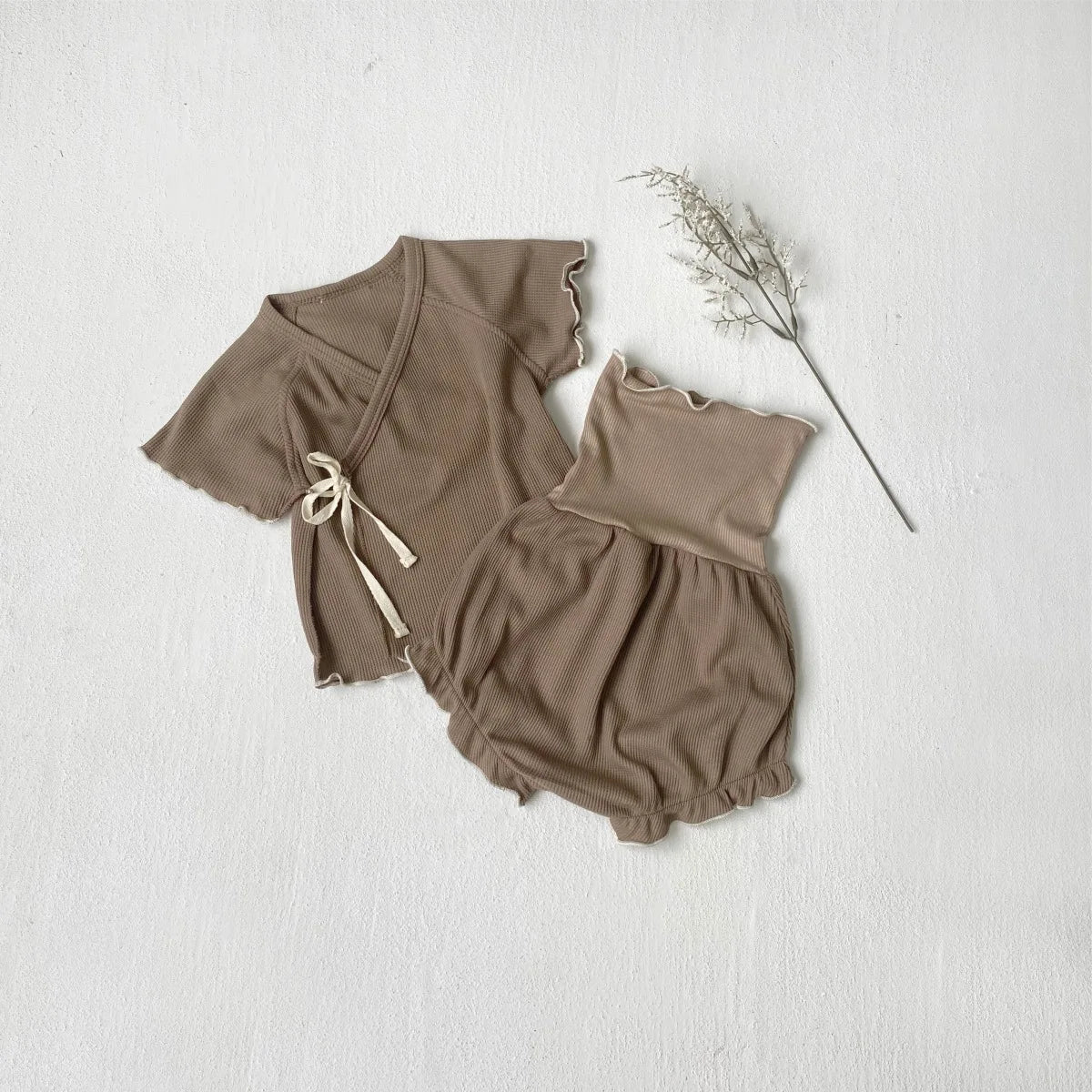 Knit Stretch High Waist Set