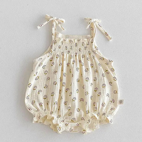 Sleeveless Lace Splicing Romper