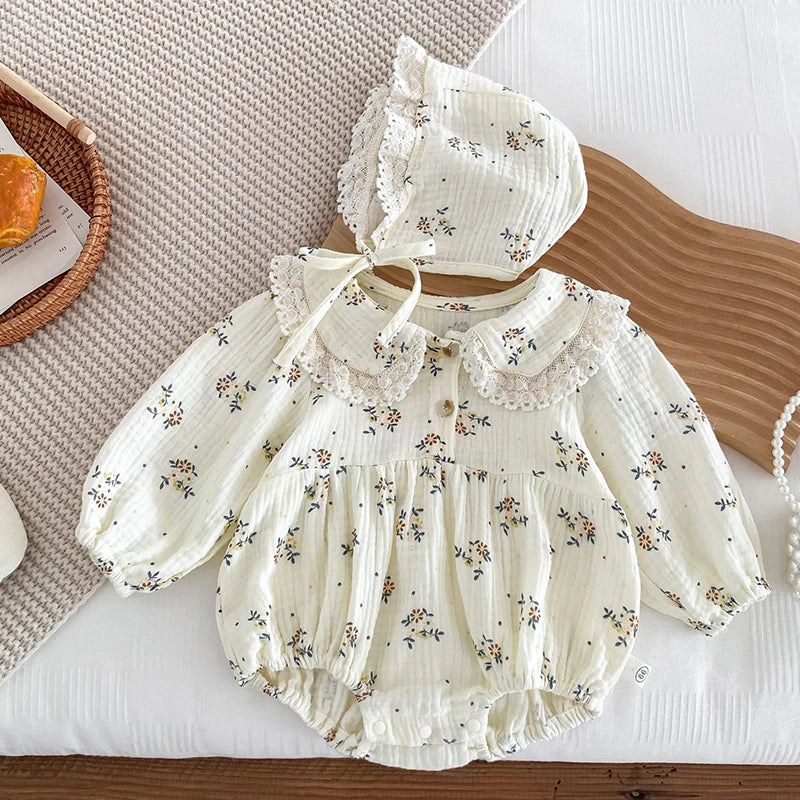 Girls Floral Print Set
