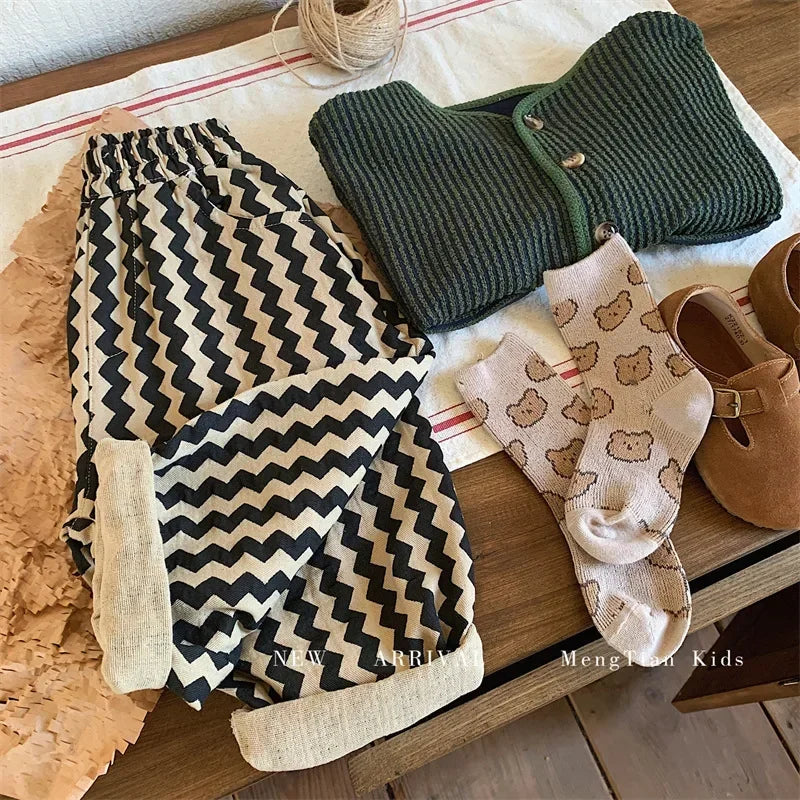 Boys Striped Pants