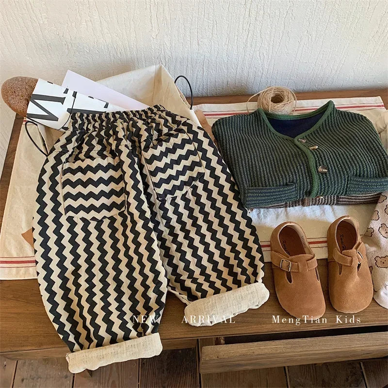 Boys Striped Pants