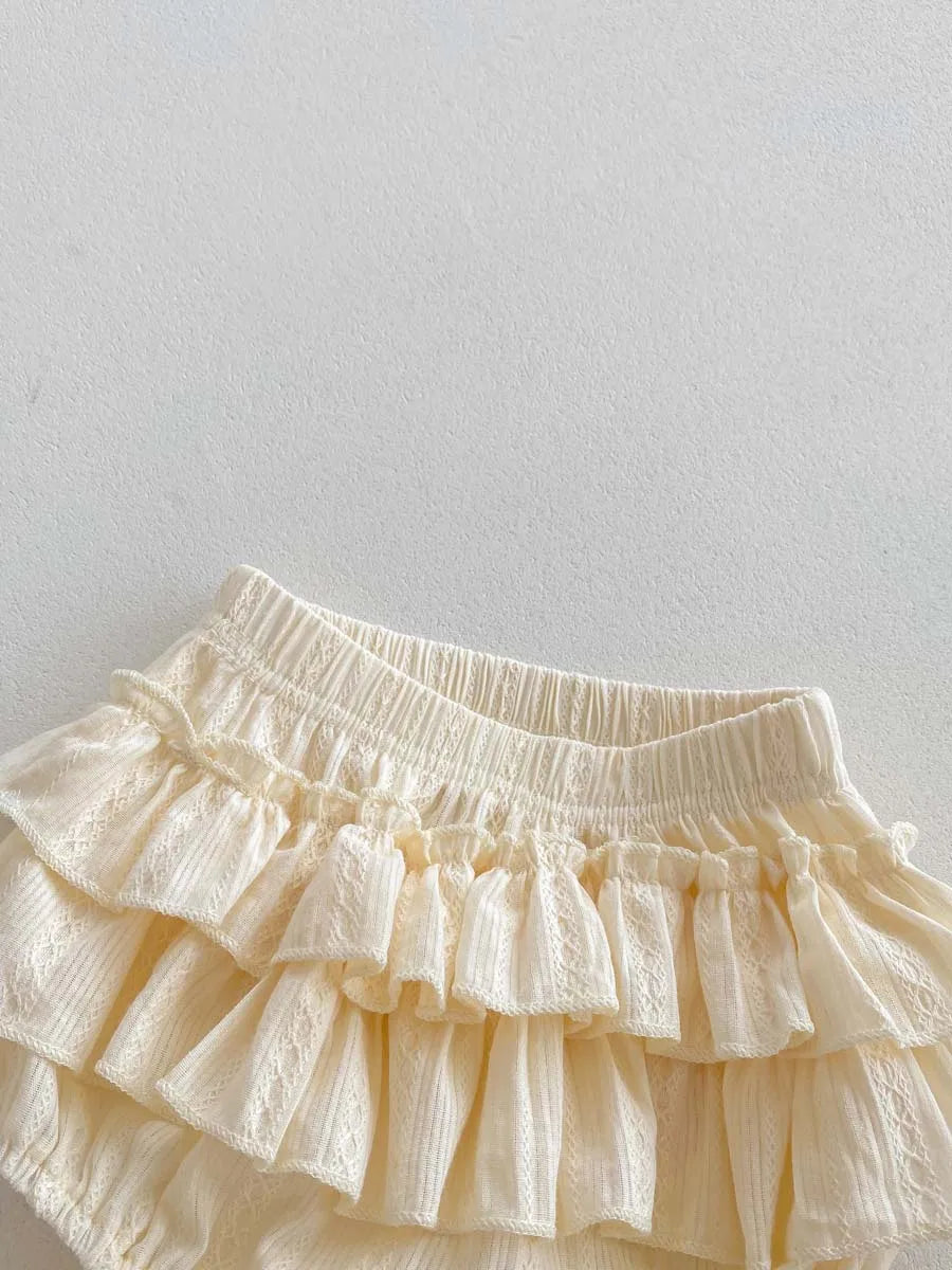 Ruffle Collar Princess Puff Set