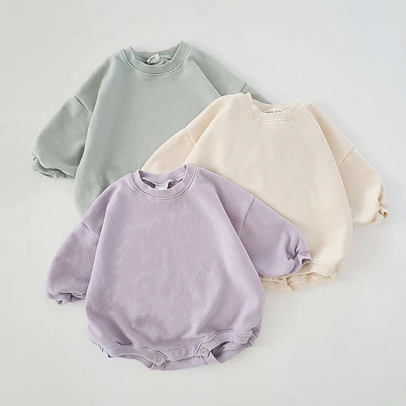 Pastel Oversized Sweatshirt Romper