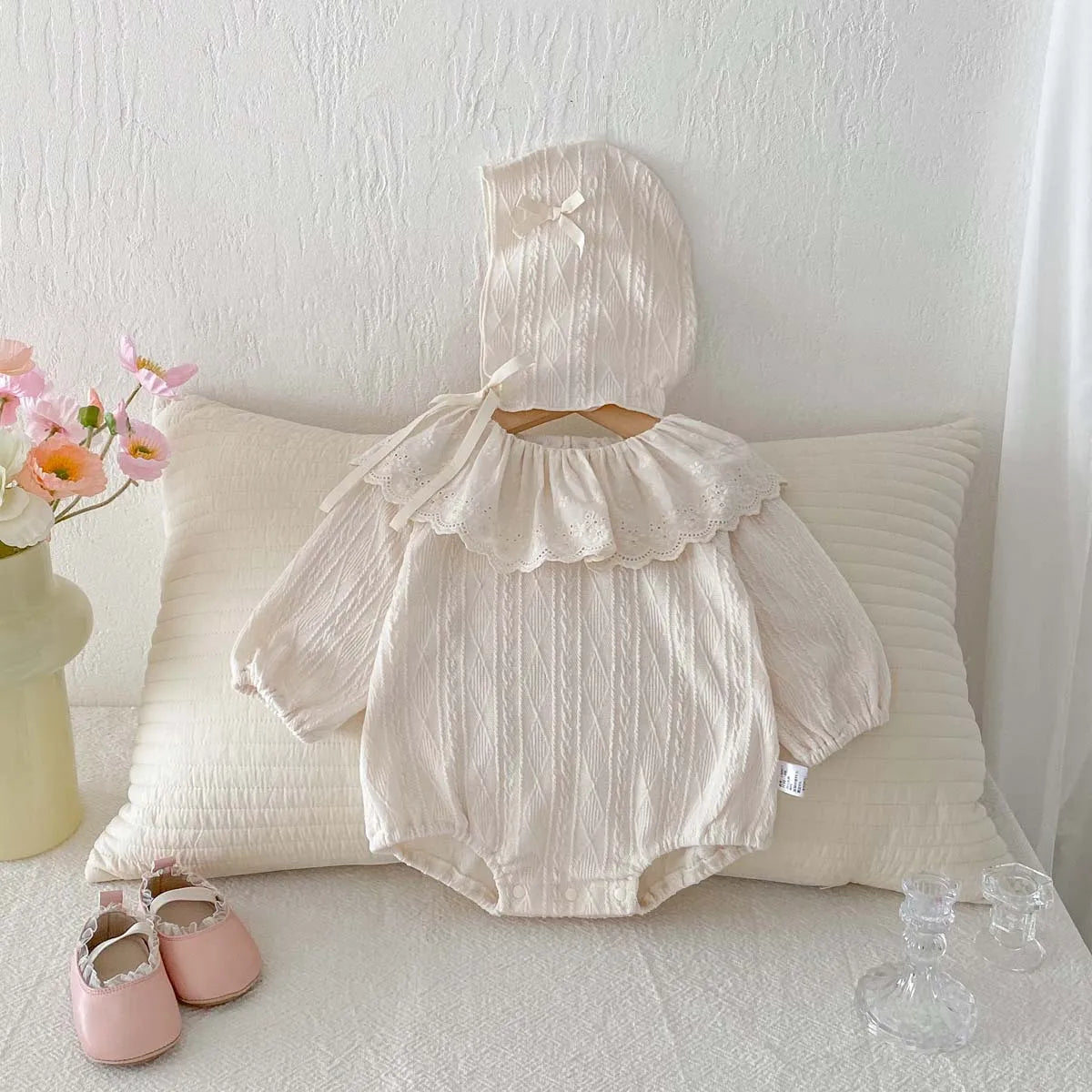 Sweet Laced Doll Collar Set