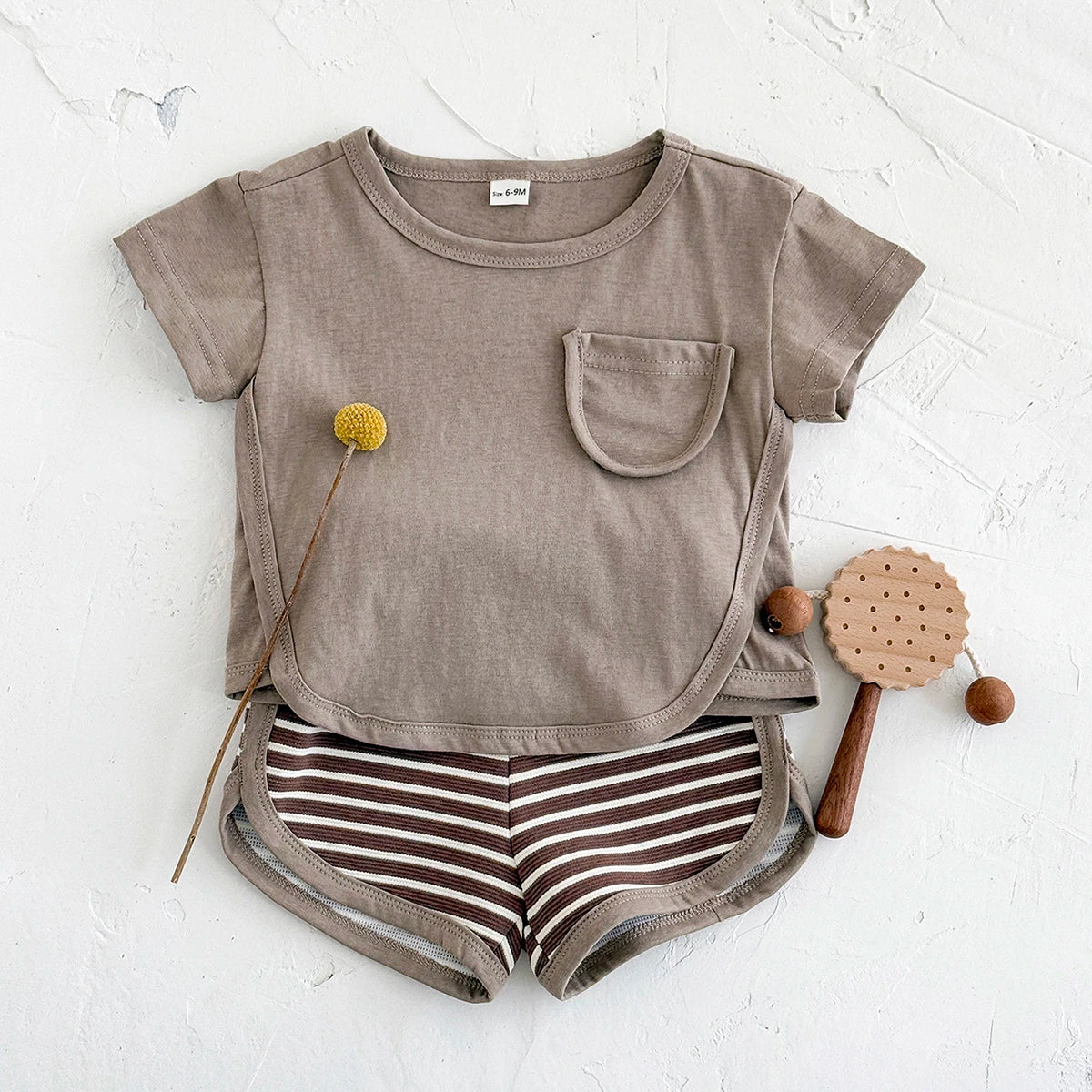 Pocket Striped Set