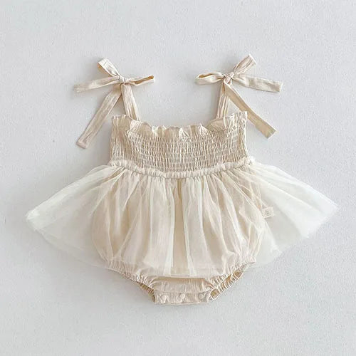 Sleeveless Lace Splicing Romper