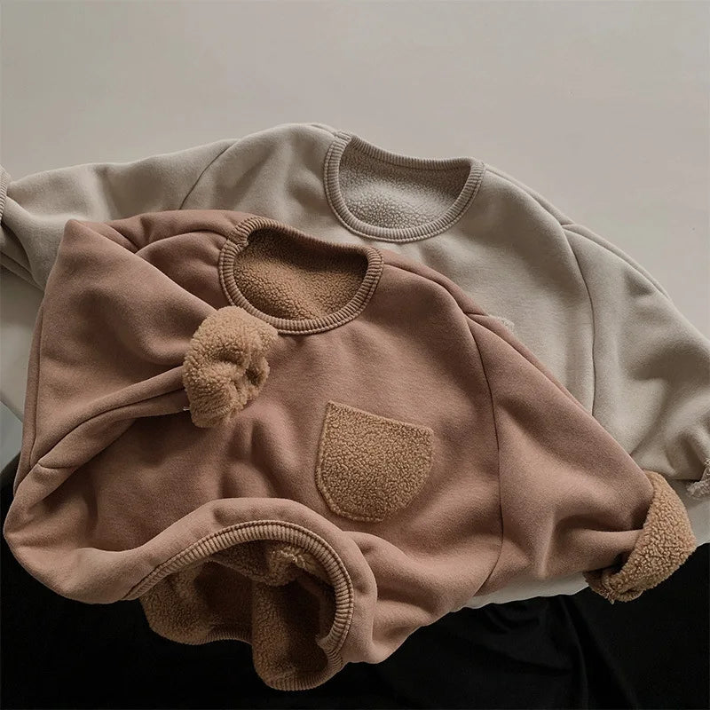 Unisex Fleece Pullover with Pocket