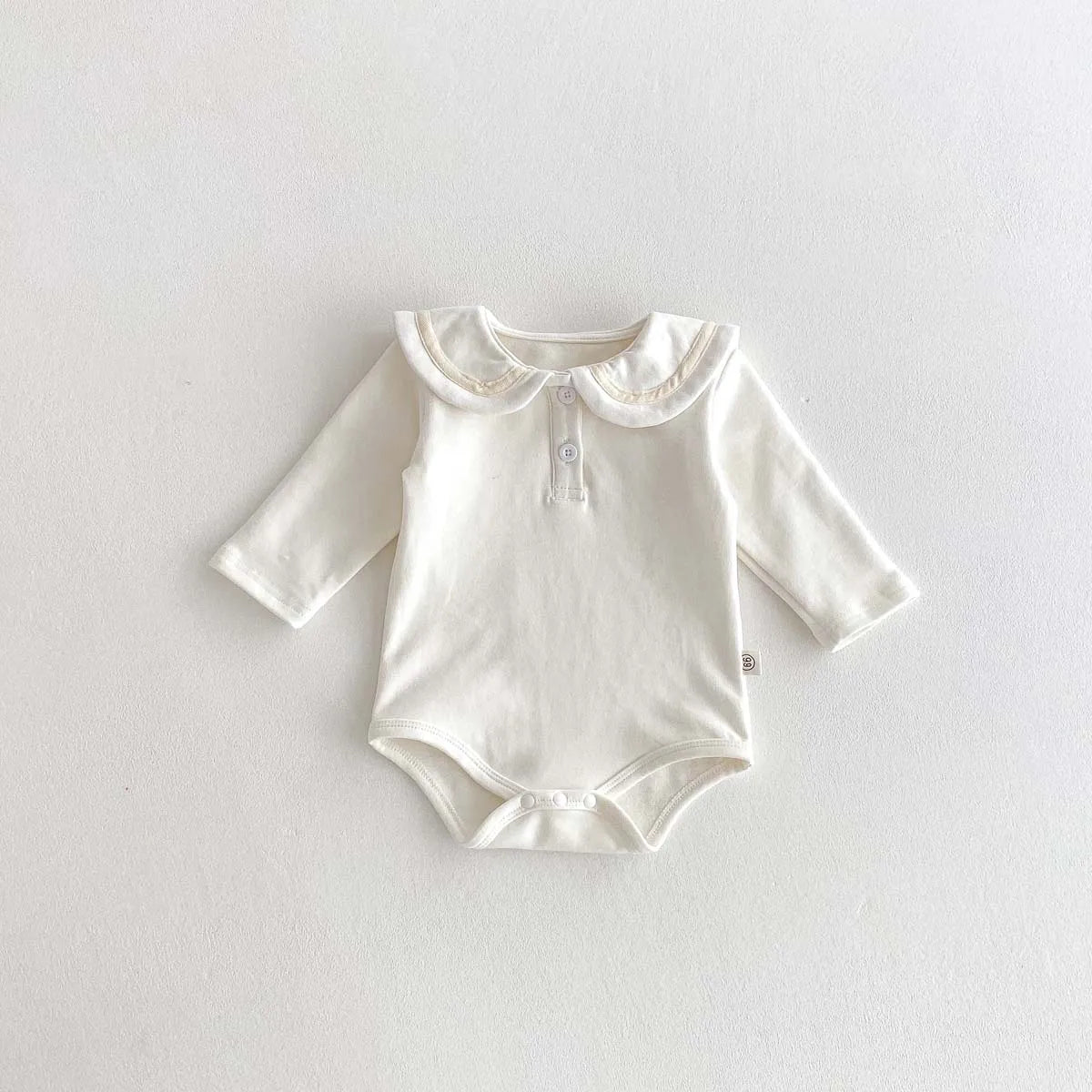 Cute Collar Contrast Bodysuit
