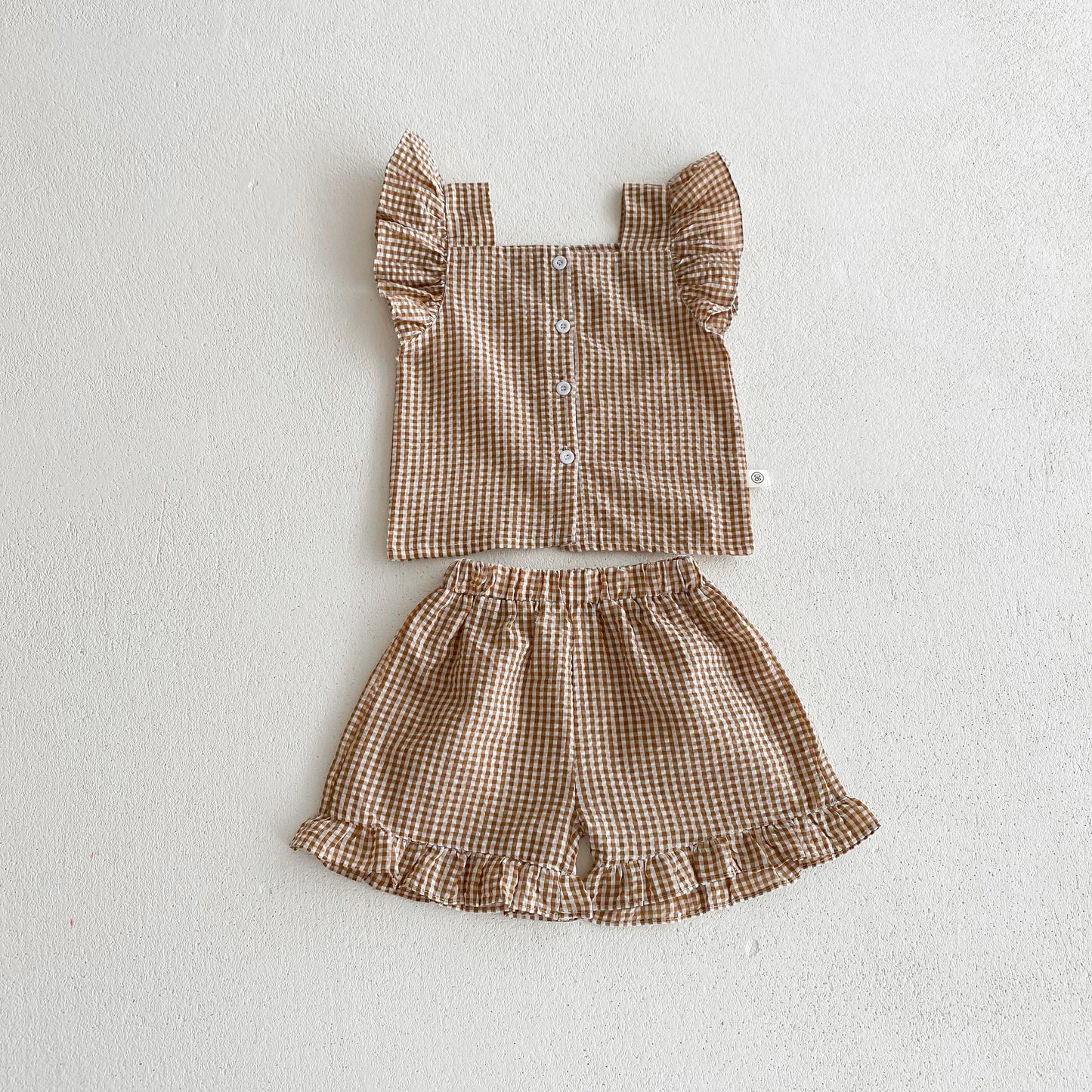 Checkered Blouse Set