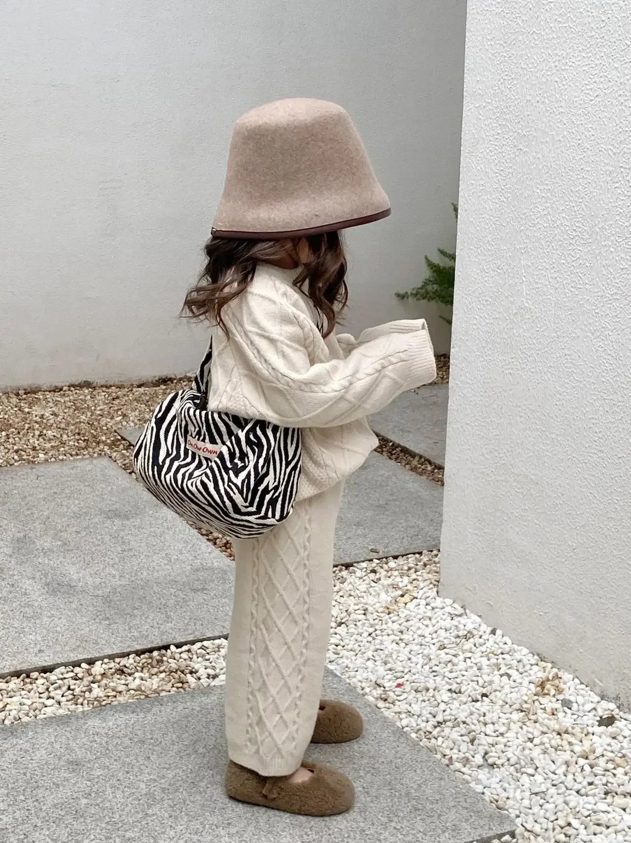 Girls Twisted Knit Set
